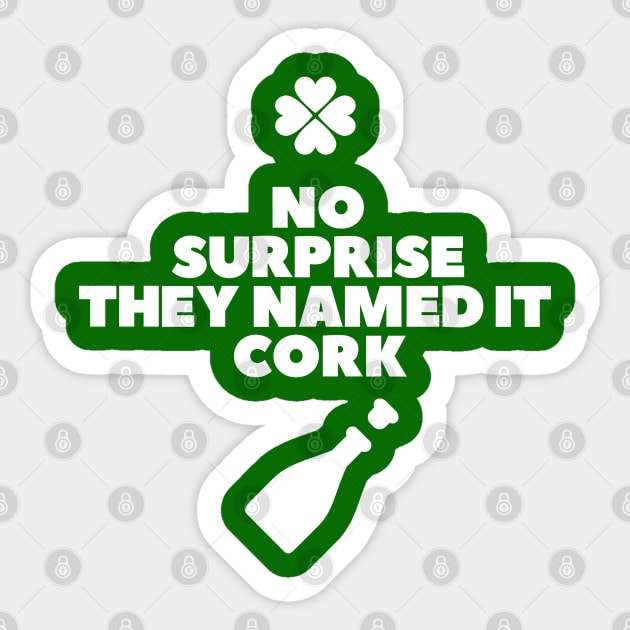 Cork, Ireland St Patricks day Sticker by retropetrol